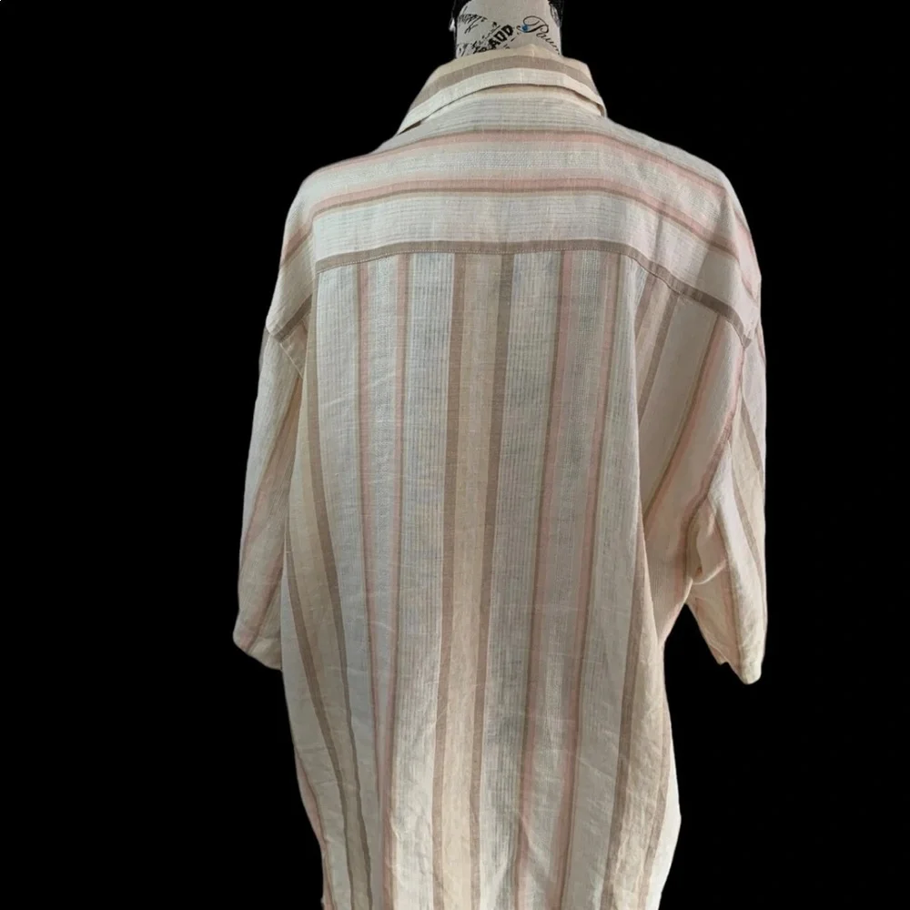 Trust 100% linen Button Down shirt Men’s XL - Picture 5 of 7